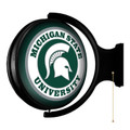 Michigan State Spartans Original Round Double-Sided Rotating Lighted Wall Sign