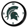 Michigan State Spartans Retro Lighted Wall Clock | The Fan-Brand | NCMIST-550-01