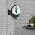 Michigan State Spartans Sparty - Original Oval Rotating Lighted Wall Sign