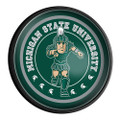 Michigan State Spartans Sparty - Round Slimline Lighted Wall Sign | The Fan-Brand | NCMIST-130-02