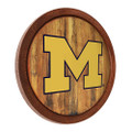 Michigan Wolverines Faux Barrel Top Sign