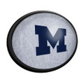 Michigan Wolverines Ice Rink - Oval Slimline Lighted Wall Sign 2
