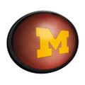 Michigan Wolverines Pigskin - Oval Slimline Lighted Wall Sign