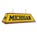 Michigan Wolverines Premium Wood Pool Table Light - Maize | The Fan-Brand | NCMICH-330-01B