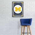 Michigan Wolverines Team Spirit, M - Framed Mirrored Wall Sign