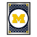 Michigan Wolverines Team Spirit, M - Framed Mirrored Wall Sign | The Fan-Brand | NCMICH-275-02
