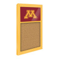 Minnesota Golden Gophers Cork Noteboard - Gold Frame / Maroon