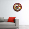 Minnesota Golden Gophers Goldy - Modern Disc Wall Sign - Maroon Frame