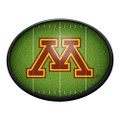 Minnesota Golden Gophers On the 50 - Oval Slimline Lighted Wall Sign | The Fan-Brand | NCMINN-140-22