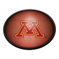 Minnesota Golden Gophers Pigskin - Oval Slimline Lighted Wall Sign | The Fan-Brand | NCMINN-140-21