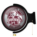 Mississippi State Bulldogs Mascot - Original Round Rotating Lighted Wall Sign | The Fan-Brand | NCMSST-115-02