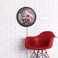 Mississippi State Bulldogs Mascot - Round Slimline Lighted Wall Sign
