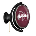 Mississippi State Bulldogs Original Oval Rotating Lighted Wall Sign - Maroon