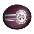 Mississippi State Bulldogs Oval Slimline Lighted Wall Sign - Maroon
