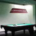 Mississippi State Bulldogs Premium Wood Pool Table Light - Maroon / Bell Logo