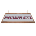 Mississippi State Bulldogs Premium Wood Pool Table Light - Silver / Dog Logo