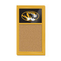 Missouri Tigers Cork Note Board - Gold Frame / Black | The Fan-Brand | NCMISU-640-01B