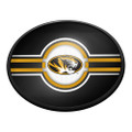 Missouri Tigers Oval Slimline Lighted Wall Sign - Black | The Fan-Brand | NCMISU-140-01A