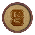 NC State Wolfpack Faux Barrel Framed Cork Board - Monochrome Logo | The Fan-Brand | NCNCST-632-01B