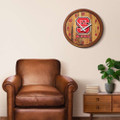 NC State Wolfpack Faux Barrel Top Wall Clock