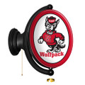 NC State Wolfpack Tuffy - Original Oval Rotating Lighted Wall Sign | The Fan-Brand | NCNCST-125-02