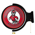 NC State Wolfpack Tuffy - Original Round Rotating Lighted Wall Sign | The Fan-Brand | NCNCST-115-02