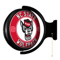 NC State Wolfpack Tuffy's Face - Original Round Rotating Lighted Wall Sign