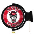 NC State Wolfpack Tuffy's Face - Original Round Rotating Lighted Wall Sign | The Fan-Brand | NCNCST-115-03