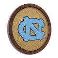 North Carolina Tar Heels Faux Barrel Framed Cork Board - Color Logo