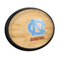 North Carolina Tar Heels Hardwood - Oval Slimline Lighted Wall Sign