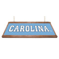 North Carolina Tar Heels Premium Wood Pool Table Light - Carolina Blue / Mascot Cap
