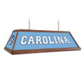 North Carolina Tar Heels Premium Wood Pool Table Light - Carolina Blue / Mascot Cap | The Fan-Brand | NCNCTH-330-01D