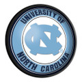 North Carolina Tar Heels Round Slimline Lighted Wall Sign | The Fan-Brand | NCNCTH-130-01