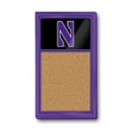 Northwestern Wildcats Cork Note Board - Black / Purple Frame | The Fan-Brand | NCNWWC-640-01C