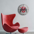 Ohio State Buckeyes Bottle Cap Wall Clock