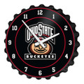 Ohio State Buckeyes Brutus - Bottle Cap Wall Clock | The Fan-Brand | NCOHST-540-04
