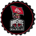 Ohio State Buckeyes Brutus - Bottle Cap Wall Sign | The Fan-Brand | NCOHST-210-02