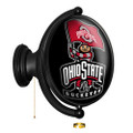 Ohio State Buckeyes Brutus - Original Oval Rotating Lighted Wall Sign | The Fan-Brand | NCOHST-125-01