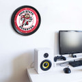 Ohio State Buckeyes Brutus - Ribbed Frame Wall Clock