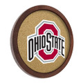 Ohio State Buckeyes Faux Barrel Framed Cork Board - Color Logo