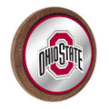 Ohio State Buckeyes Faux Barrel Top Mirrored Wall Sign