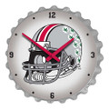Ohio State Buckeyes Helmet - Bottle Cap Wall Clock | The Fan-Brand | NCOHST-540-03