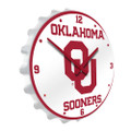 Oklahoma Sooners  Bottle Cap Wall Clock - White