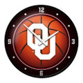 Oklahoma Sooners Basketball - Modern Disc Wall Clock | The Fan-Brand | NCOKLA-510-11