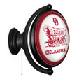 Oklahoma Sooners Double Sided Original Oval Rotating Lighted Wall Sign