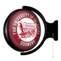 Oklahoma Sooners Double-Sided Original Round Rotating Lighted Wall Sign