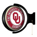 Oklahoma Sooners Original Round Rotating Lighted Wall Sign