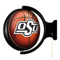 Oklahoma State Cowboys Basketball - Original Round Rotating Lighted Wall Sign