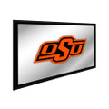 Oklahoma State Cowboys Framed Mirrored Wall Sign - Black Edge