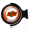 Oklahoma State Cowboys Original Round Rotating Lighted Wall Sign | The Fan-Brand | NCOKST-115-01